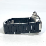 Cartier W3140003 Quartz Date Wristwatch Silver Black belt