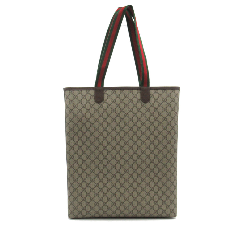 GUCCI GG Supreme Tote Bag Beige Brown PVC coated canvas 7445429AACV8745