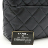 CHANEL Chanel Matelasse Coco Mark Chain Tote Bag Shoulder Leather Black