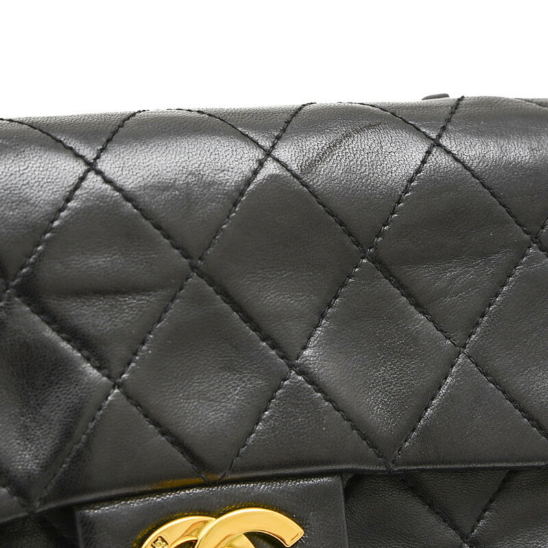 Chanel Matelasse Chain Shoulder Bag in Lambskin Black