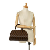 Louis Vuitton Damier Rivera MM Handbag Boston Bag N41434 Brown PVC Leather Women's LOUIS VUITTON