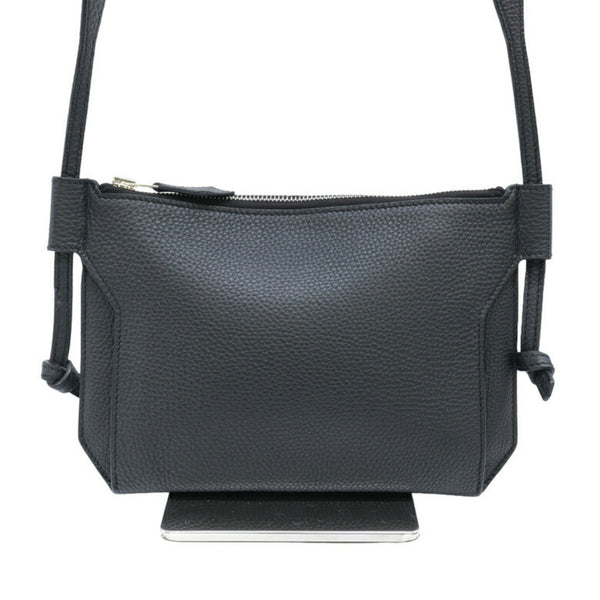 HERMES Hermes Ultrapla 24 Shoulder Sling Bag Togo Leather Black