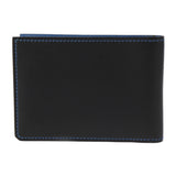 HERMES H Series Horizontal Card Holder Case Evercolor Black Blue Bi-fold B Engraved