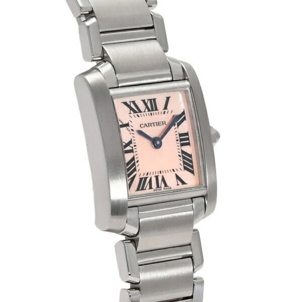 Cartier Tank Francaise SM W51028Q3 Pink Dial Women's Watch