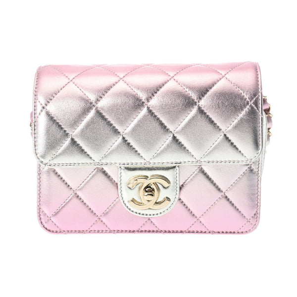 CHANEL Chanel Matelasse Chain Shoulder Gradient Metallic Pink AS3002 Women's Lambskin Bag