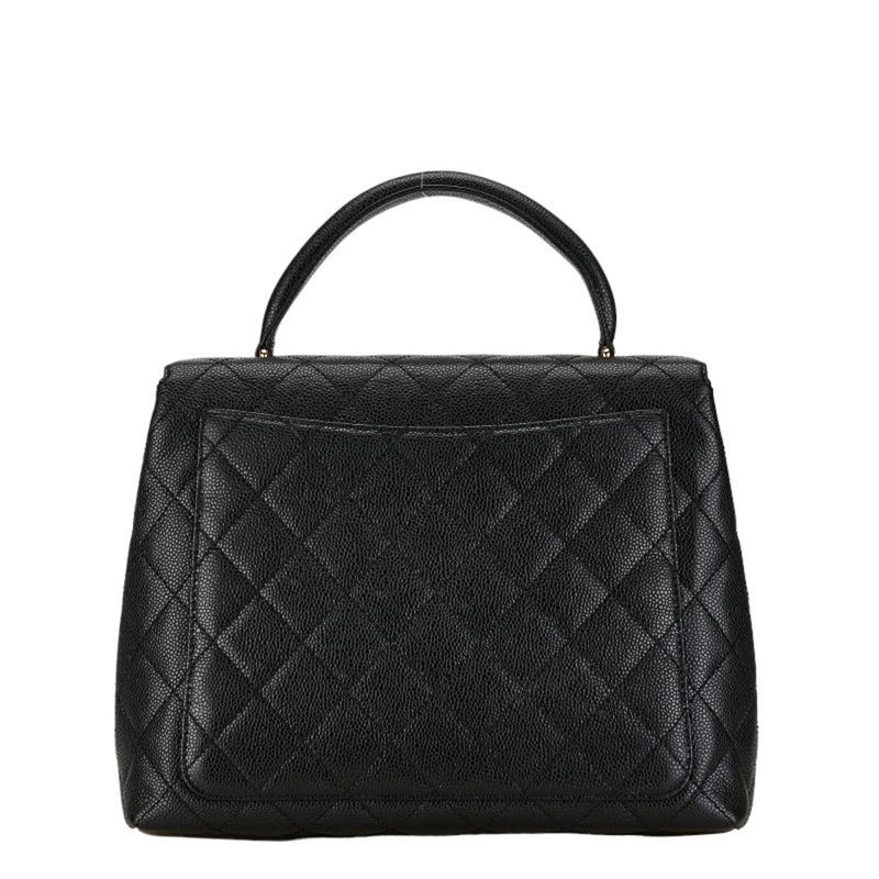 Chanel Matelasse Coco Mark Bag Black Caviar Skin Women's CHANEL