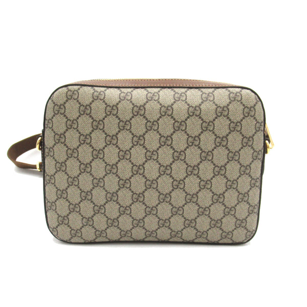 GUCCI GG Supreme Interlocking G Brown PVC coated canvas 67589192THG8563