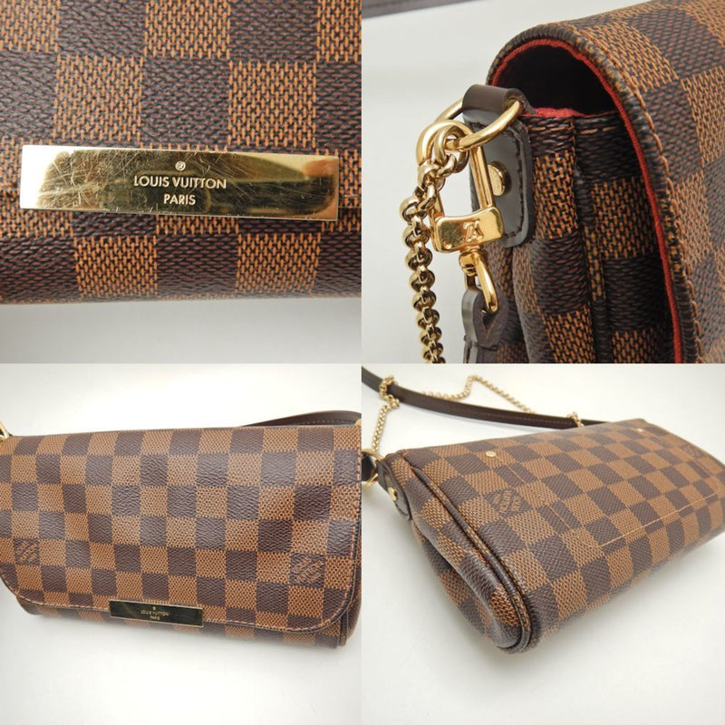 LOUIS VUITTON Damier Favorite PM N41276 Shoulder Bag Ebene 251608