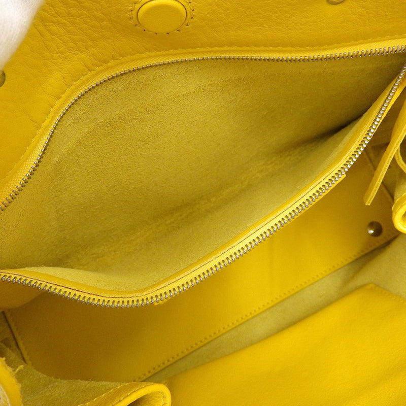 Balenciaga BALENCIAGA paper mini 2WAY bag leather yellow 370926