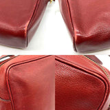 Hermes Bag Jockey Red Shoulder Pochette Crossbody Square Horse Ladies Leather Chevre HERMES