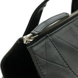 CHANEL Coco Mark V Stitch Handbag Leather Black