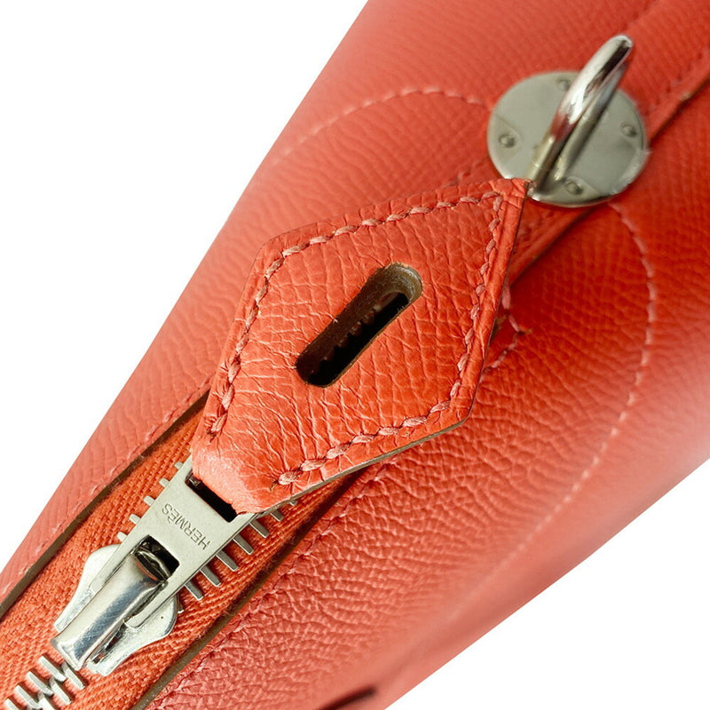 HERMES Hermes Bolide 35 Epson Bougainvillea Pink Orange P Engraved (2012) Women's 2WAY Men's Present School