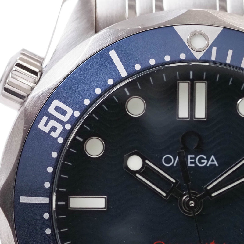 OMEGA Seamaster Professional 36.25MM Watch 2223.80 SS Guilloche Silver Men's Quartz