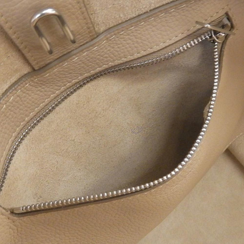 CELINE Big Bag Small 183313 Handbag Shoulder Leather Beige