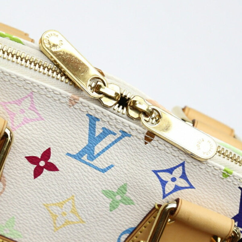 LOUIS VUITTON Alma Monogram Multicolor M92647 Louis Vuitton Bron White Handbag LV