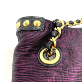 Louis Vuitton Hand Bag Bag Chain Tote Bag Purple/Black GoldHardware