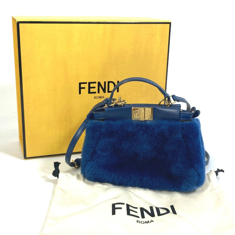 Fendi Crossbody Bag 2WAY Bag Shoulder Bag Hand Bag blue