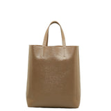 CELINE Vertical Cabas Small Tote Bag Shoulder Brown Leather Women's