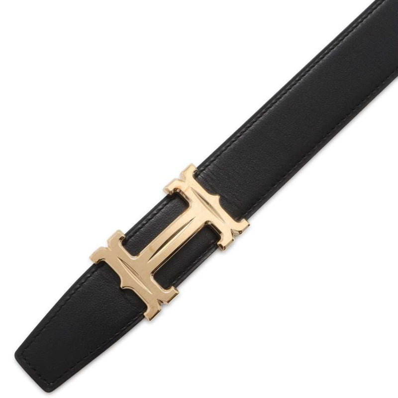 Hermes Belt Constance Reversible H Black Etain Box Calf Togo Z Stamp Size 80