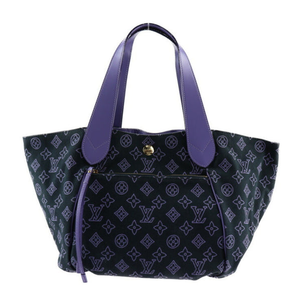 LOUIS VUITTON Louis Vuitton Cabas Ipanema PM Beach Line Handbag M95983 Canvas Leather Marine Tote Bag Monogram