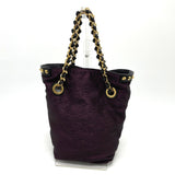 Louis Vuitton Hand Bag Bag Chain Tote Bag Purple/Black GoldHardware