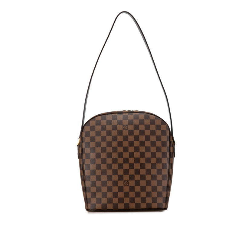 Louis Vuitton Damier Ipanema GM Shoulder Bag N51292 Brown PVC Leather Women's LOUIS VUITTON