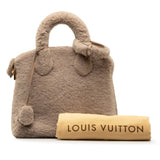 Louis Vuitton Lockit Voyage Handbag M93850 Greige Mouton Leather Women's LOUIS VUITTON