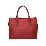 Balenciaga Paper Women's Leather Handbag Red Color