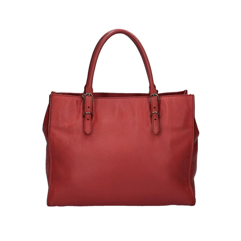 Balenciaga Paper Women's Leather Handbag Red Color