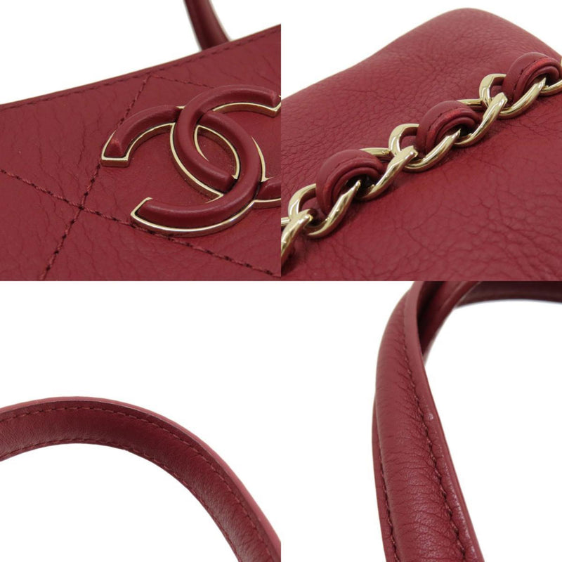 CHANEL Coco Mark Handbag Calfskin Women's