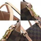 Louis Vuitton LOUIS VUITTON Handbag Shoulder Bag Damier Belmont NV BB Canvas Leather Brown Pink Beige Gold Women's N60297 w0611a