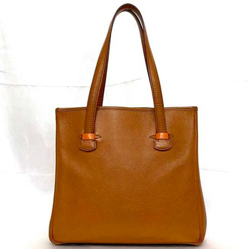 Hermes tote bag, brown, gallop leather, with the letter W engraved, Hermes, unisex, A4 size, for men and women