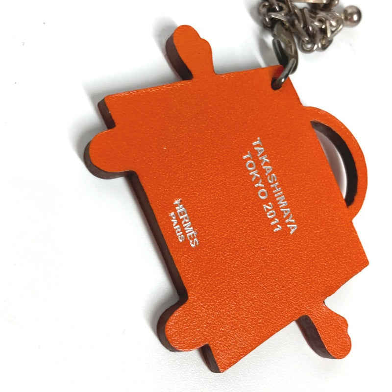 Hermes 2011 Takashimaya Tokyo Japan Bag Charm Key Holder Orange