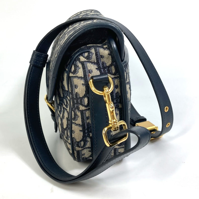 CHRISTIAN DIOR M9319UTZQ Oblique Shoulder Bag Navy