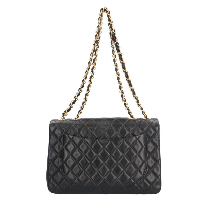 Chanel Deca Matelasse 34 Shoulder Bag Lambskin Black Women's CHANEL Chain