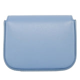 CELINE Bag Women's Triomphe Shoulder Shiny Calfskin Celeste Light Blue