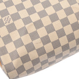 LOUIS VUITTON Damier Azur Speedy Bandouliere 25 White N40608 Women's Canvas Handbag