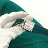 Hermes Bag Hand Bag Vervelon Green SilverHardware