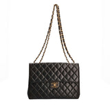 Chanel CHANEL Deka Matrasse CC Coco Mark Shoulder Bag Lambskin Women's