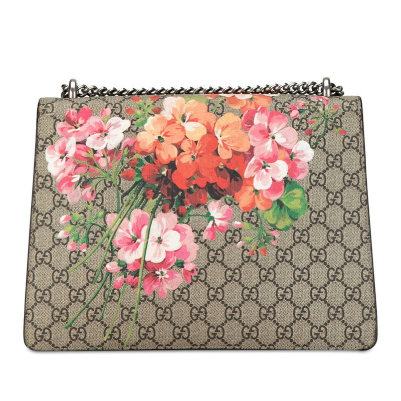 Gucci GG Blooms Dionysus Chain Shoulder Bag 400235 Beige Multicolor PVC Suede Women's GUCCI