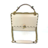 Fendi 8BT283 Multi studs Bag Hand Bag Shoulder Bag Beige