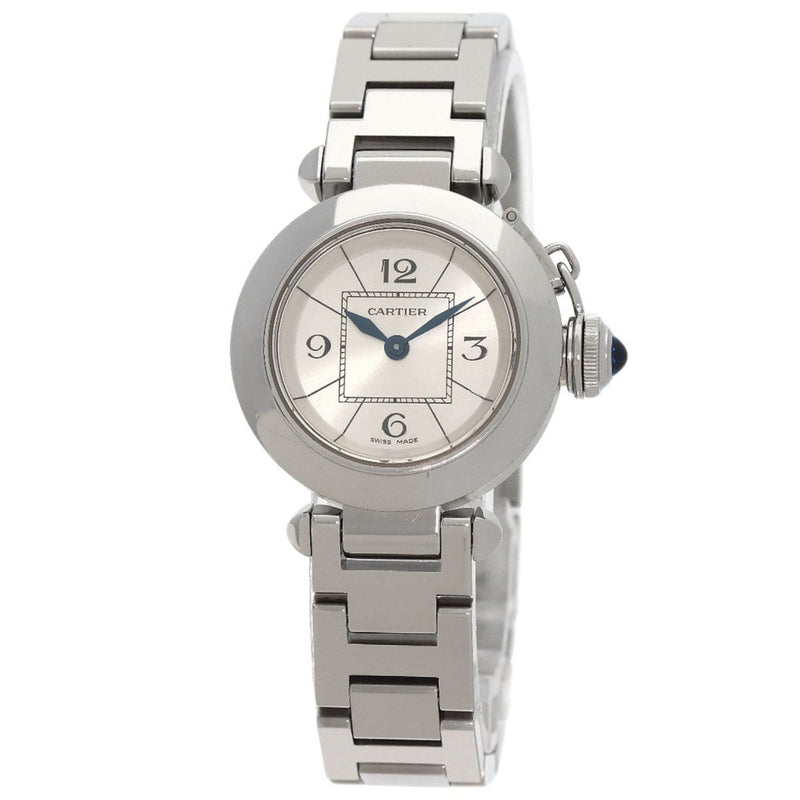 Cartier W3140007 Miss Pasha Watch Stainless Steel SS Ladies