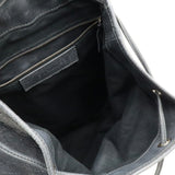 BALENCIAGA Classic Traveler S Rucksack Backpack Leather Grey Mirror Missing 387285