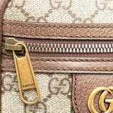 Gucci GG Supreme Ophidia Sherry Line Shoulder Bag 598127 Beige Brown PVC Leather Women's GUCCI