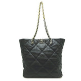 Chanel 19 Chain Tote Women's Shoulder Bag AS3519 Lambskin Black