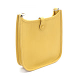 Hermes HERMES Evelyn TPM Sun Shoulder Bag Taurillon Clemence Women's Yellow