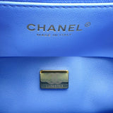 Chanel Matelasse Chain Shoulder Women's Bag A35200 Caviar Skin Blue