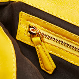 FENDI ZUCCA BAG 8BR600 YELLOW LEATHER WOMEN'S