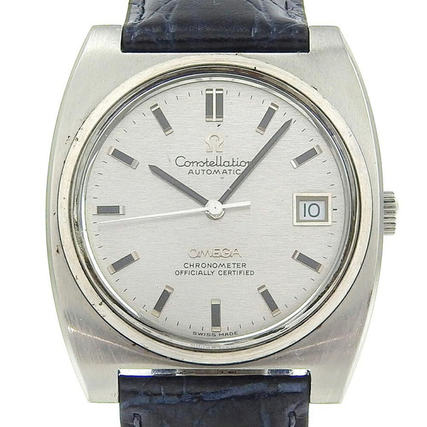 OMEGA Constellation Watch Chronometer cal.1001 Stainless Steel x Embossed Leather Automatic Silver Dial Men's S120924440