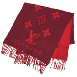 LOUIS VUITTON Louis Vuitton Echarpe Reykjavik M75505 Monogram Scarf Cerise (Red) Cashmere